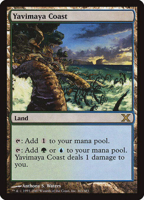 Yavimaya Coast 10E-363 Rare Light Played Englisch