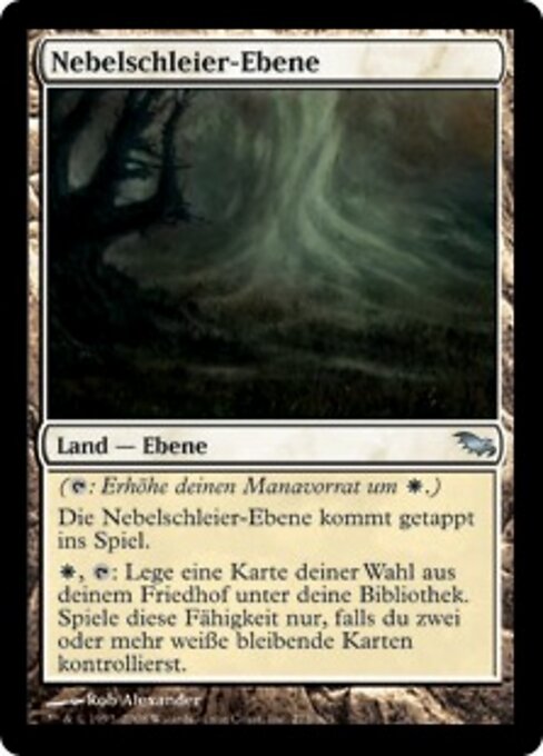 Nebelschleier-Ebene SHM-275 Uncommon Light Played Deutsch Foil