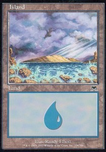 Insel (V.4) ONS-338 Land Light Played Deutsch Foil