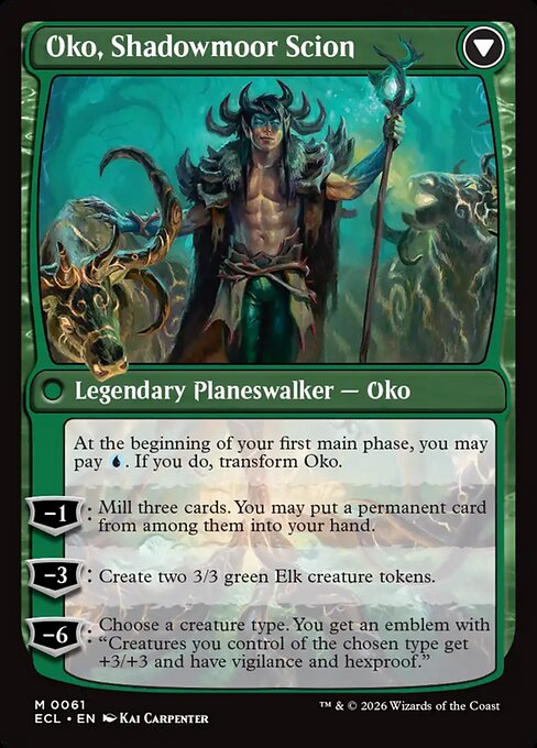 Oko, Lorwyn Liege // Oko, Shadowmoor Scion - Back Face