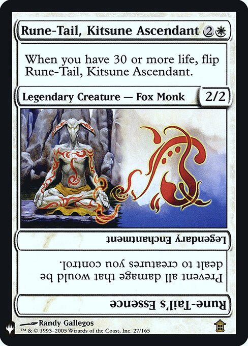 Rune-Tail, Kitsune Ascendant // Rune-Tail's Essence - Back Face