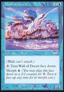 Wall of Deceit LGN-55 Uncommon Light Played Englisch Foil
