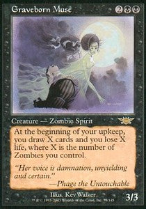 Graveborn Muse LGN-73 Rare Light Played Englisch Foil