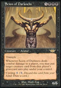 Scion of Darkness LGN-79 Rare Light Played Englisch Foil