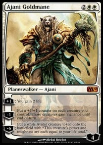 Ajani Goldmähne M10-1 Mythic Light Played Deutsch