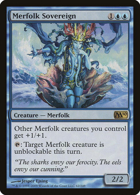 Merfolk Sovereign M10-62 Rare Good Englisch