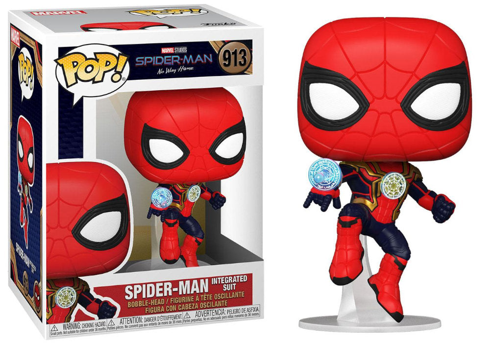 Funko POP! Marvel Studios: Spiderman No Way Home - Spider-Man (Integrated Suit)  #913