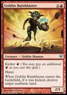 Goblin Ruinblaster ZEN-127 Uncommon Light Played Englisch Foil