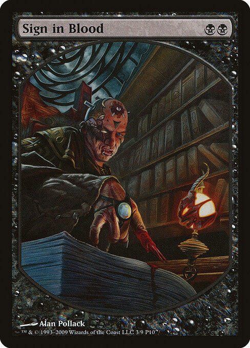 Sign in Blood MPR- Rare Excellent Englisch