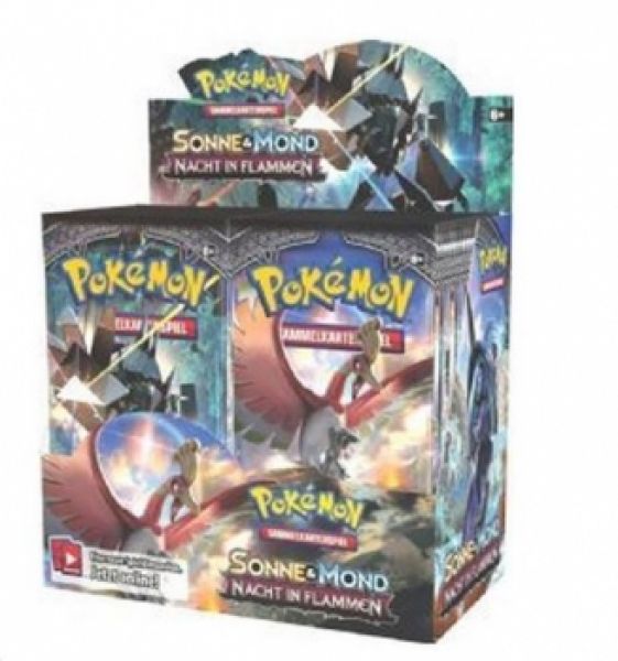 Pokémon - Sonne & Mond SM03 - Nacht in Flammen Booster Display (36 Booster) - deutsch