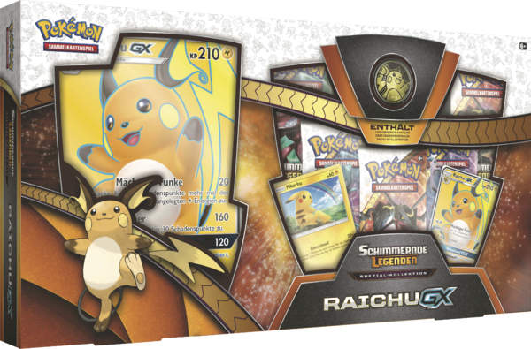 Pokémon - Sonne und Mond Schimmernde Legenden 3.5 Raichu-GX Box - deutsch