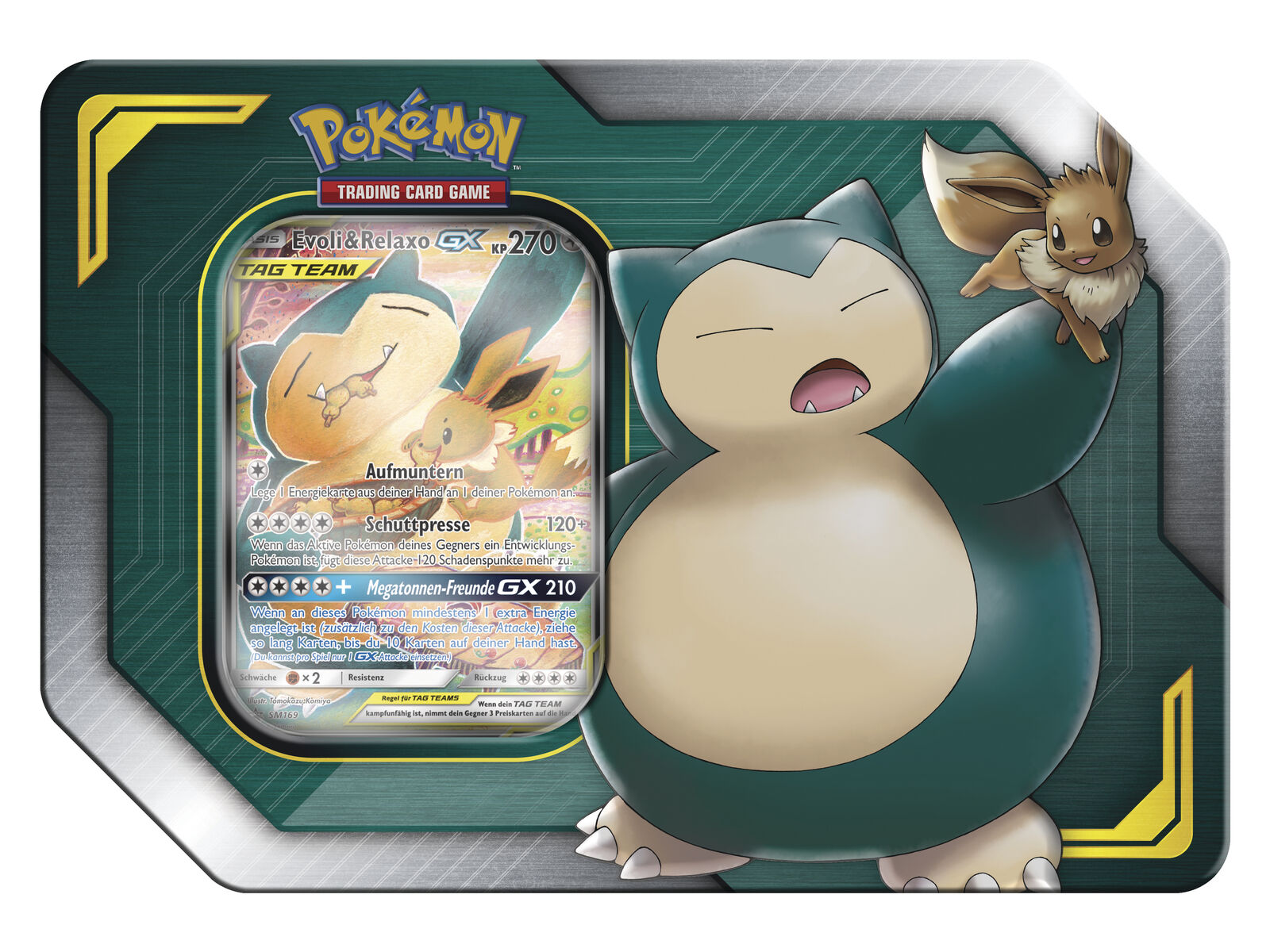 Pokemon, Evoli & Relaxo TAG TEAM Tin (deutsch) (Sammelkartenspiel)