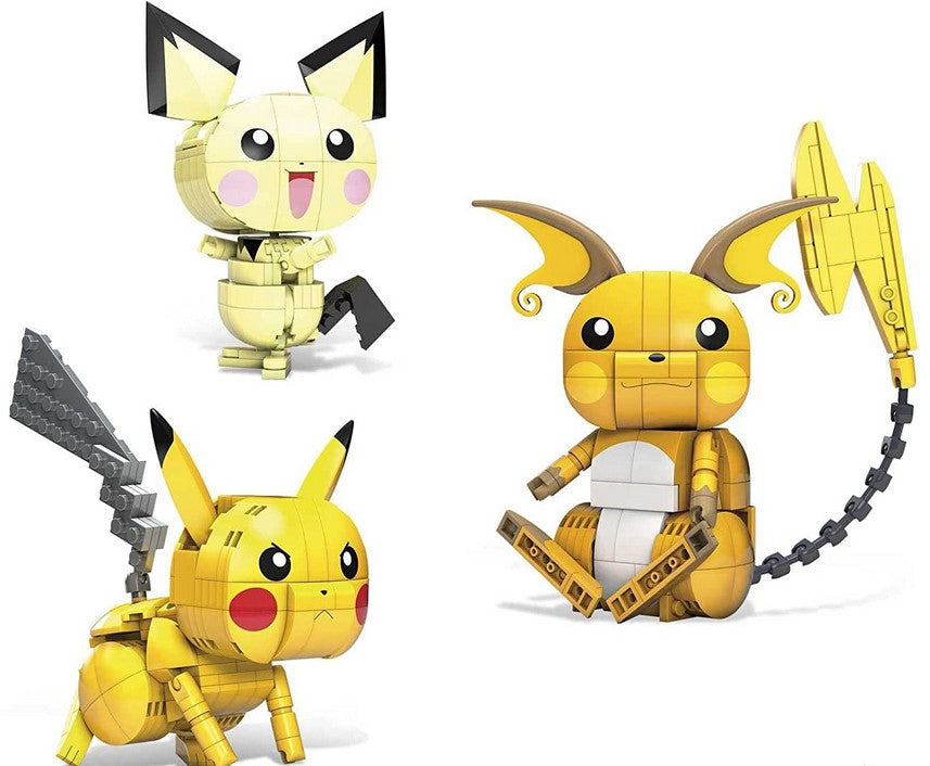MATTEL Mega Construx Pokémon Trio (Pichu, Pikachu, Raichu)
