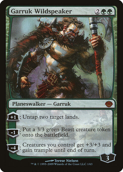 Garruk Wildspeaker DDD-1 Mythic Light Played Englisch Foil