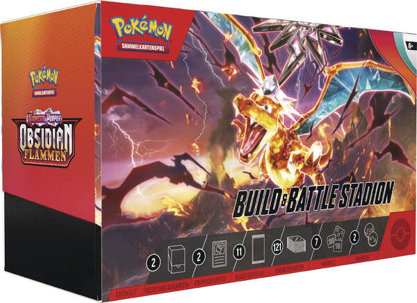 Pokémon Karmesin & Purpur Obsidianflammen - Build & Battle Stadium - deutsch