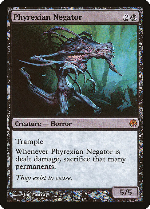 Phyrexian Negator DDE-1 Mythic Good Englisch Foil