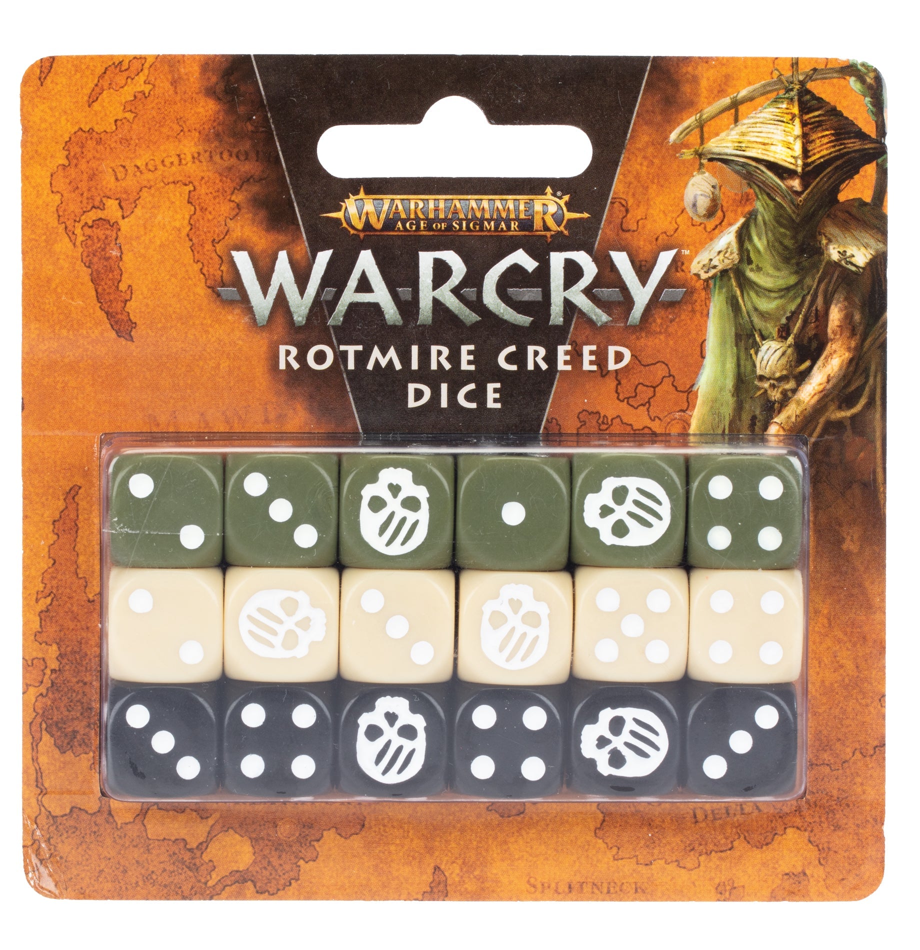 Warhammer Age of Sigmar Warcry Rotmire Creed Dice