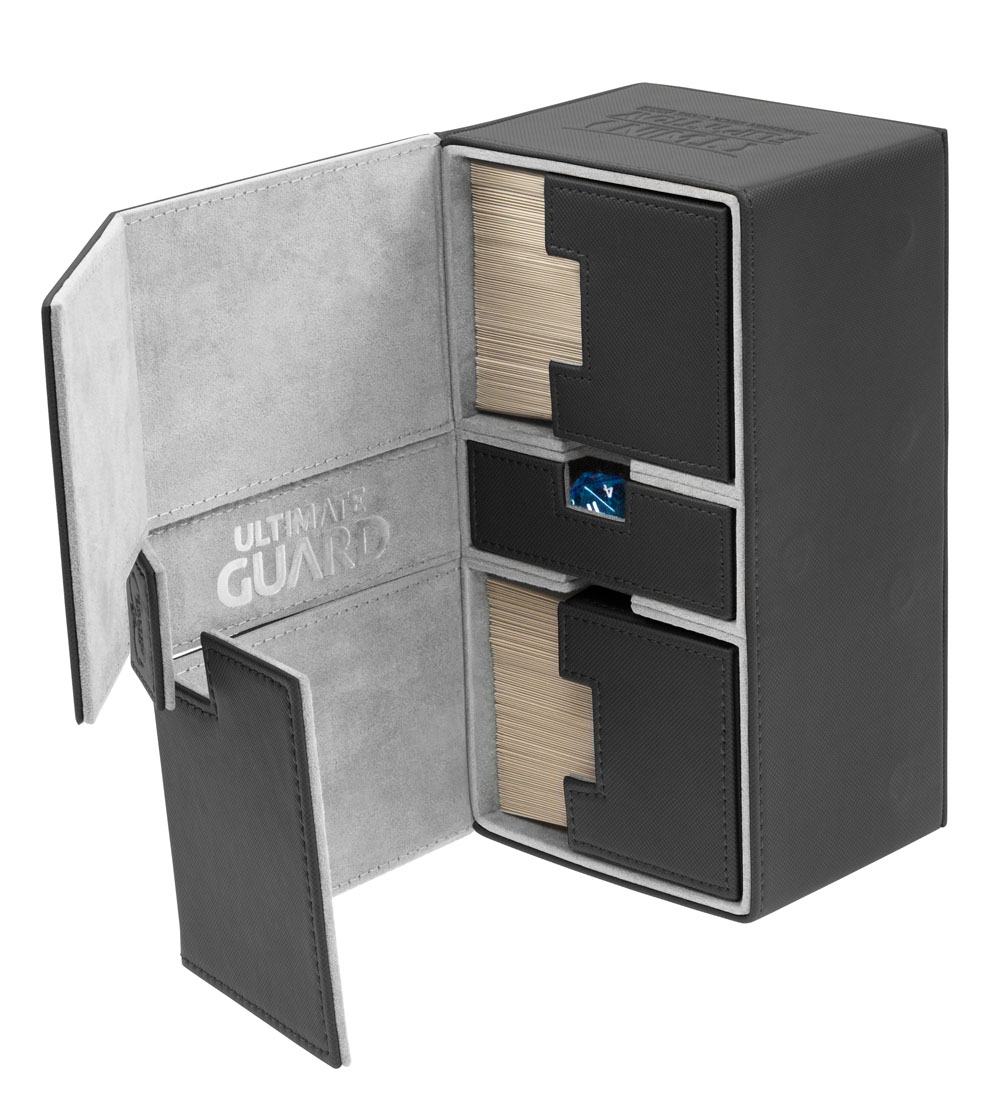 Ultimate Guard Twin Flip'n'Tray 200+ XenoSkin Schwarz