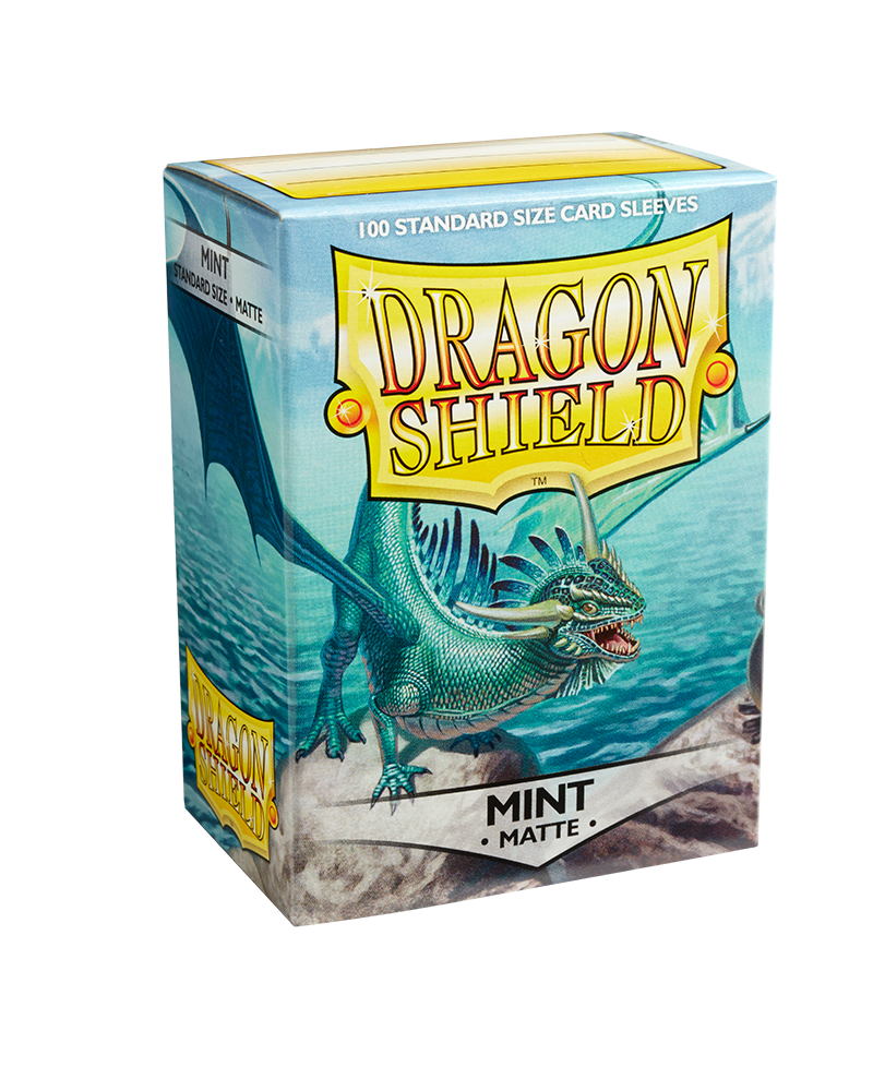 Dragon Shield Standard Size Matte Sleeves - Mint (100 Sleeves)