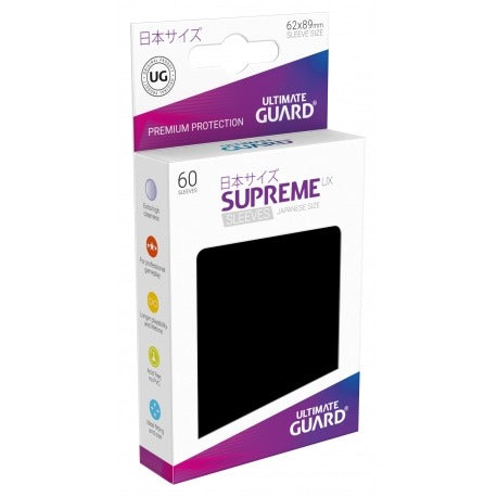 Ultimate Guard Supreme UX Sleeves Japanische Größe Schwarz (60)