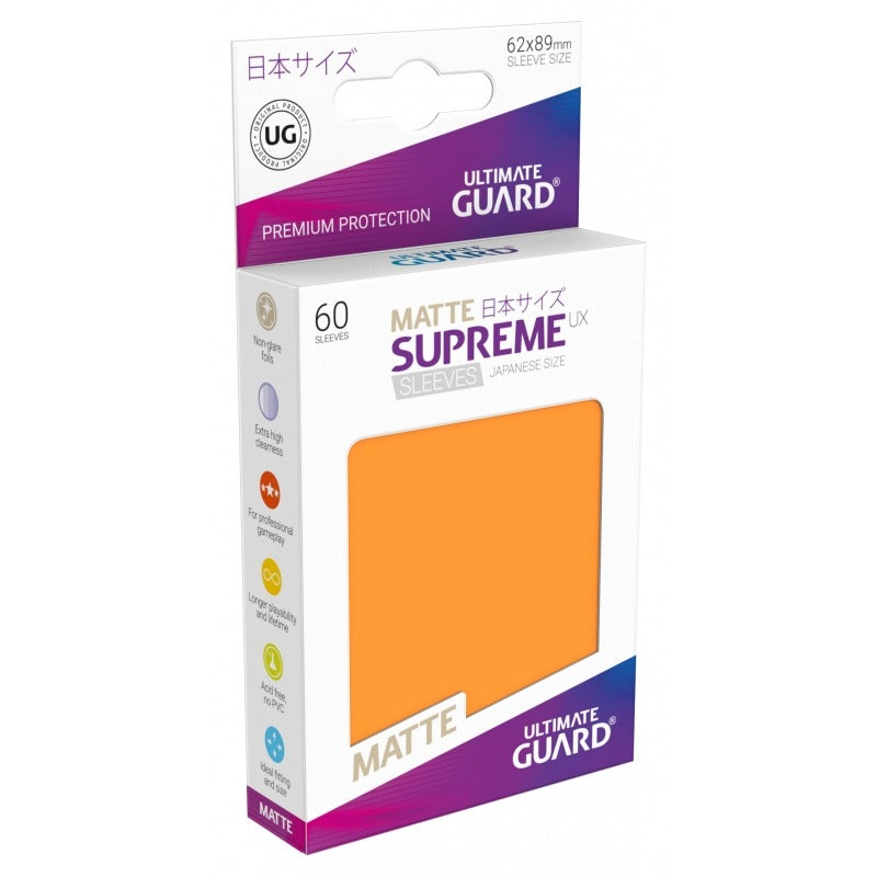 Ultimate Guard Supreme UX Sleeves Japanische Größe Matt Orange (60)