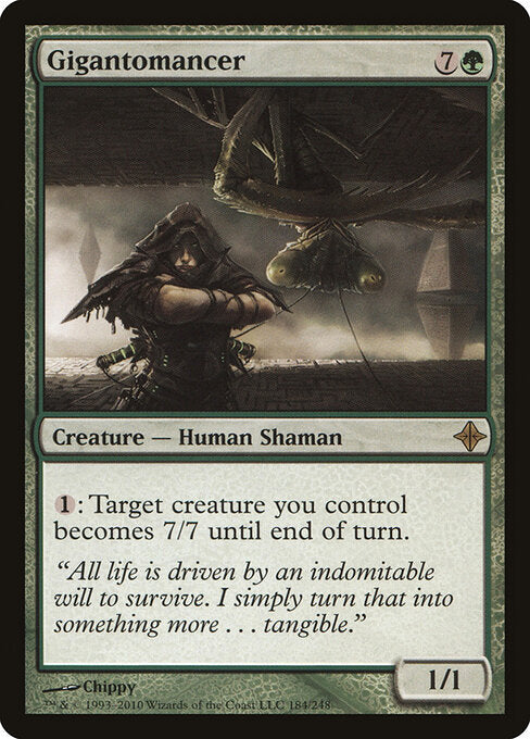 Gigantomancer ROE-184 Rare Light Played Englisch Foil
