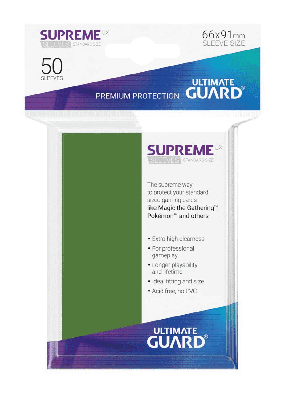 Ultimate Guard Supreme UX Sleeves Standardgröße Matt Light Green (50)