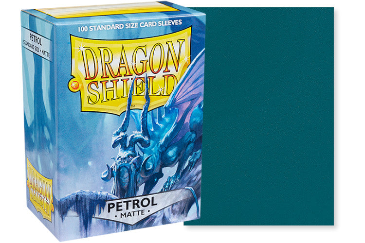 Dragon Shield Standard Size Matte Sleeves - Petrol (100 Sleeves)