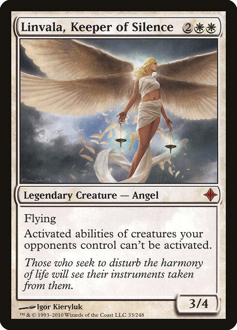 Linvala, Keeper of Silence ROE-33 Mythic Poor Englisch
