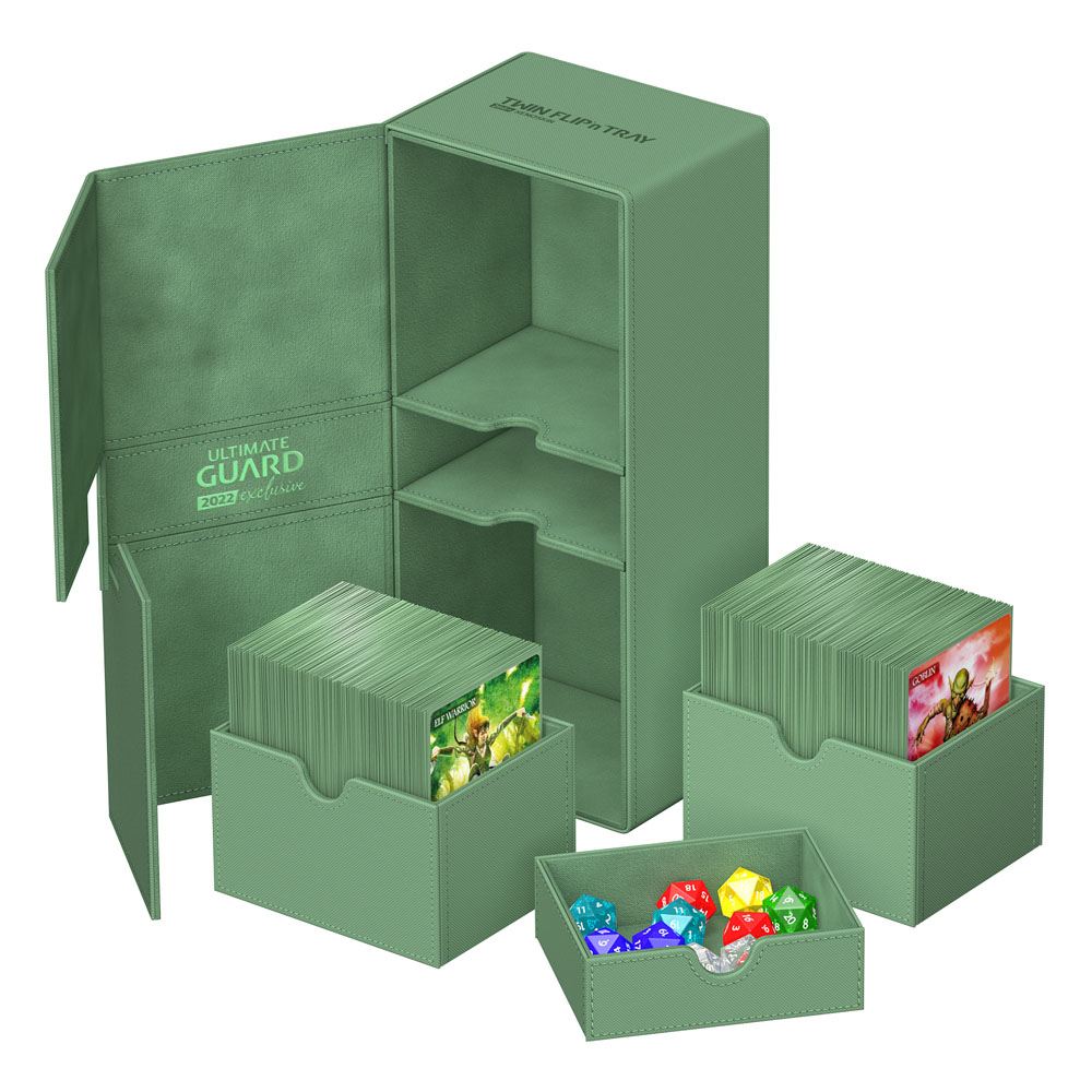 Ultimate Guard Twin Flip`n`Tray 266+ Xenoskin 2022 Exclusive Pastellgrün