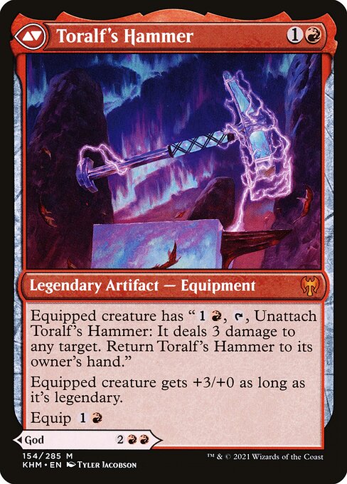 Toralf, God of Fury // Toralf's Hammer - Back Face