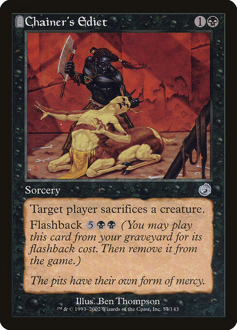 Chainer's Edict TOR-57 Uncommon Poor Englisch
