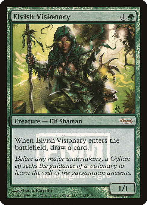 Elfischer Visionär FNM- Rare Good Englisch Foil