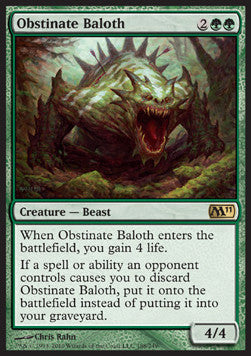 Obstinate Baloth M11-188 Rare Good Englisch