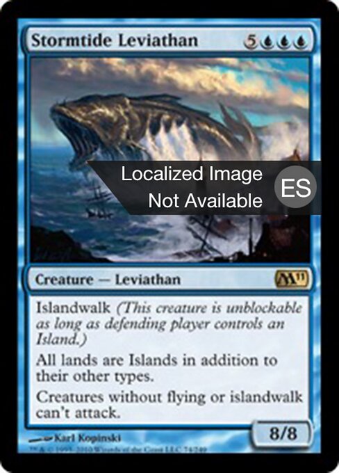 Stormtide Leviathan M11-74 Rare Light Played Spanisch