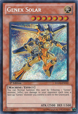 Genex-Solar HA02-010 Secret Rare Excellent Deutsch 1. Auflage