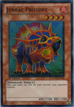 Jurassier-Protops HA02-035 Super Rare Light Played Deutsch 1. Auflage