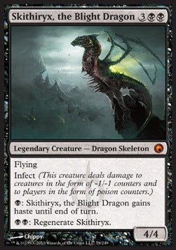 Skithiryx, the Blight Dragon SOM-79 Mythic Light Played Englisch