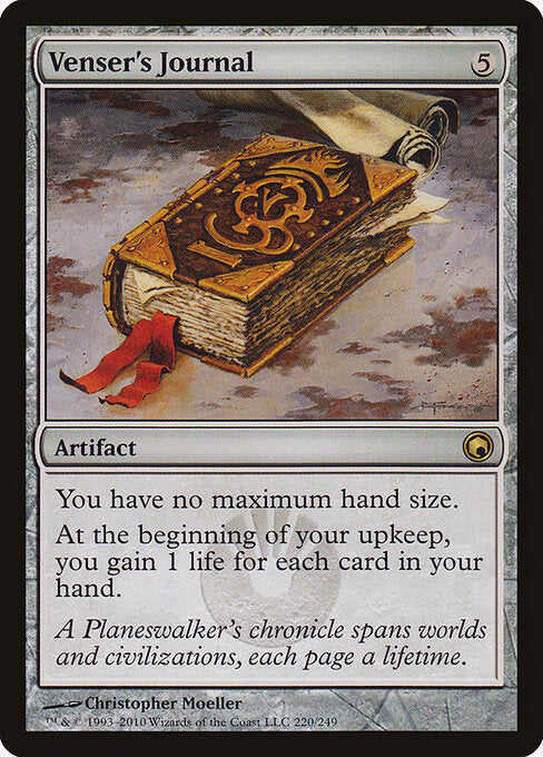 Venser's Journal SOM-220 Rare Light Played Englisch