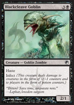 Schwarzspalten-Goblin SOM-54 Common Excellent Deutsch Foil