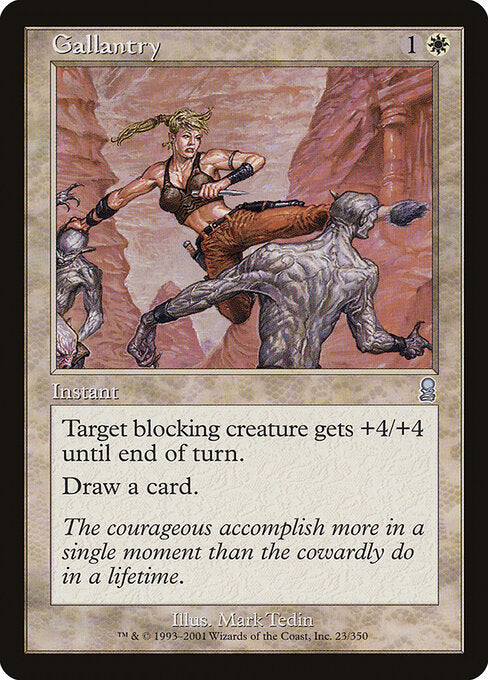Gallantry ODY-23 Uncommon Light Played Englisch Foil