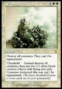 Kirtar's Wrath ODY-28 Rare Light Played Französisch