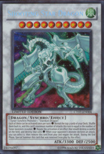 Sternschnuppen-Drache CT07-004 Secret Rare Played Deutsch