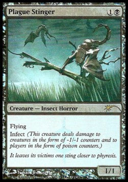 Plague Stinger GW-59 Rare Light Played Englisch Foil