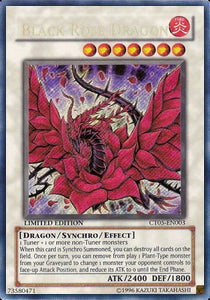 Schwarzer Rosendrache CT05-003 Secret Rare Poor Deutsch