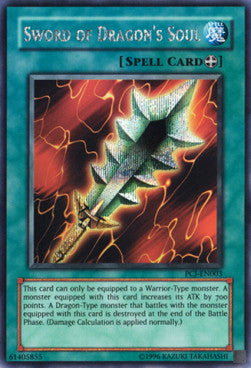 Drachenseelen-Schwert PCJ-003 Secret Rare Excellent Deutsch