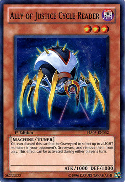 Ally of Justice Cycle Reader HA03-052 Super Rare Light Played Englisch 1. Auflage