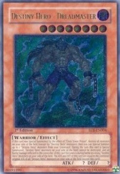 Schicksals-HELD - Dreadmaster EOJ-DE004 Ultimate Rare Poor Deutsch 1. Auflage