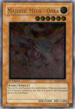 Majestätischer Mech - Ohka (V.2) EOJ-015 Ultimate Rare Light Played Deutsch 1. Auflage