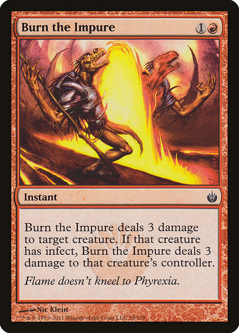 Burn the Impure MBS-59 Common Excellent Englisch Foil